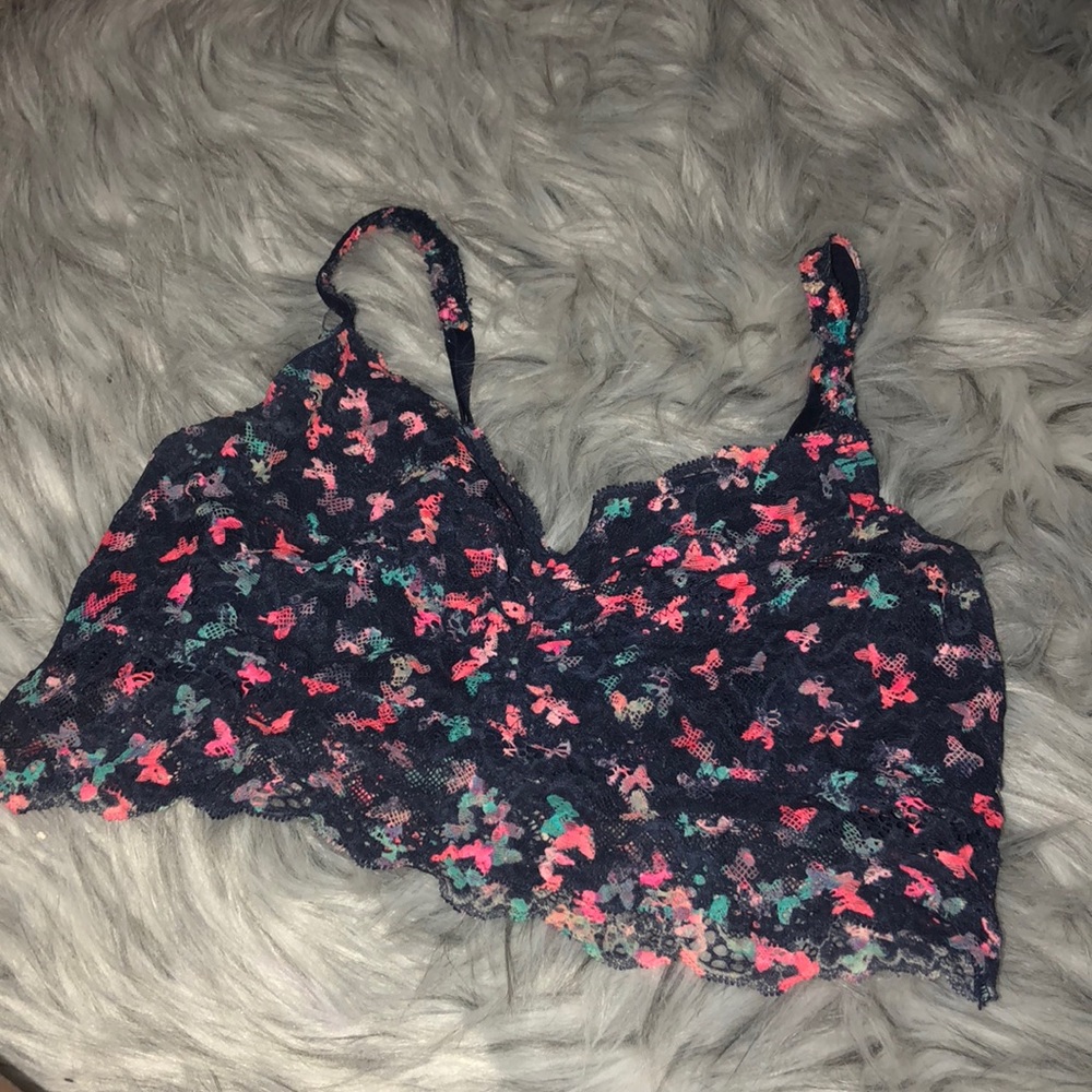 PINK butterfly bralette